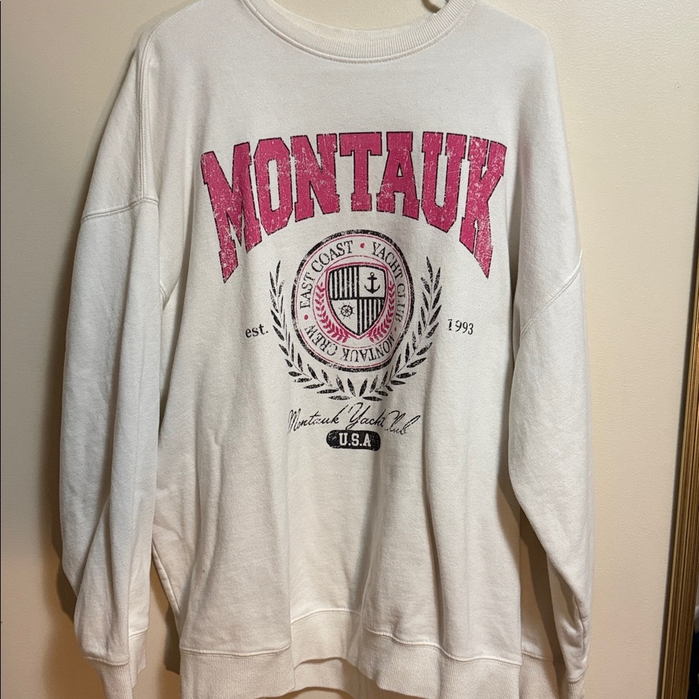 Montauk White Crewneck